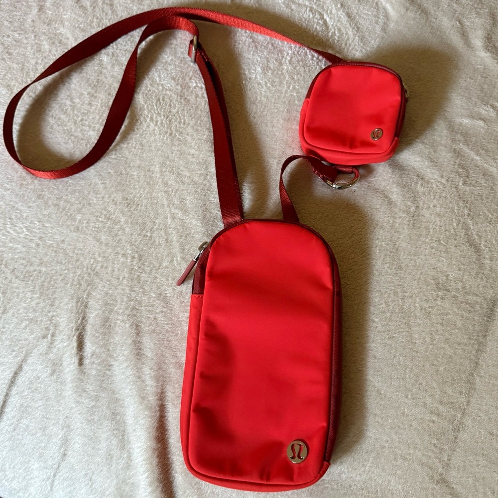 Lululemon Red Modular Crossbody Bag
